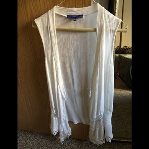 White Lacey cover up